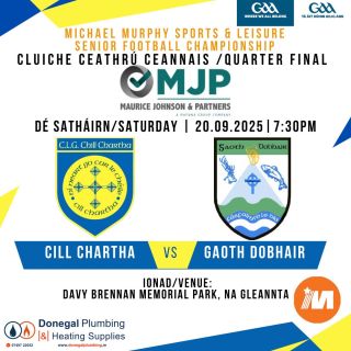 SFC QF Cill Chartha v Gaoth Dobhair Ticket information